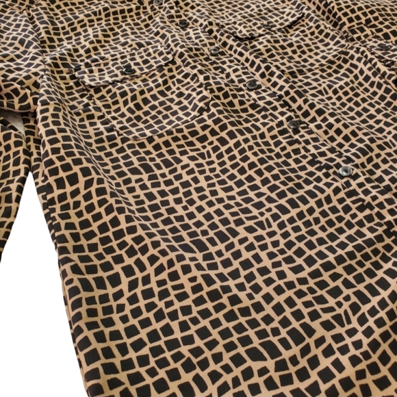 Elementz Button Down Blouse Sz M Petite - Picture 9 of 12